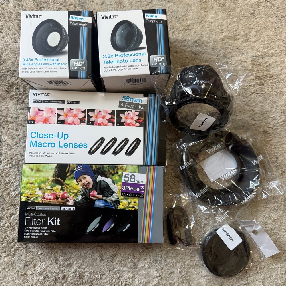 Vivitar 58 mm Camera Accessories